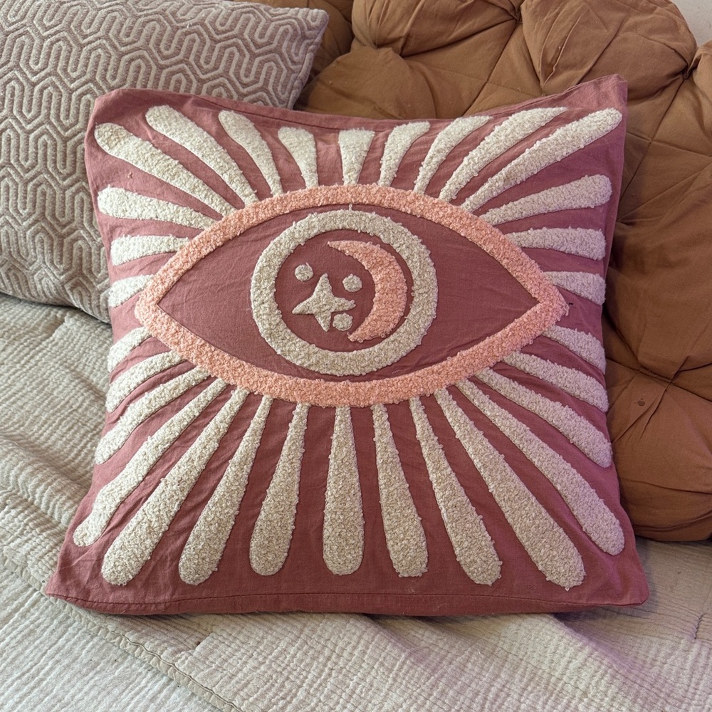 ✧ Pink & Cream ✧ Boho Throw Pillow Case ✧